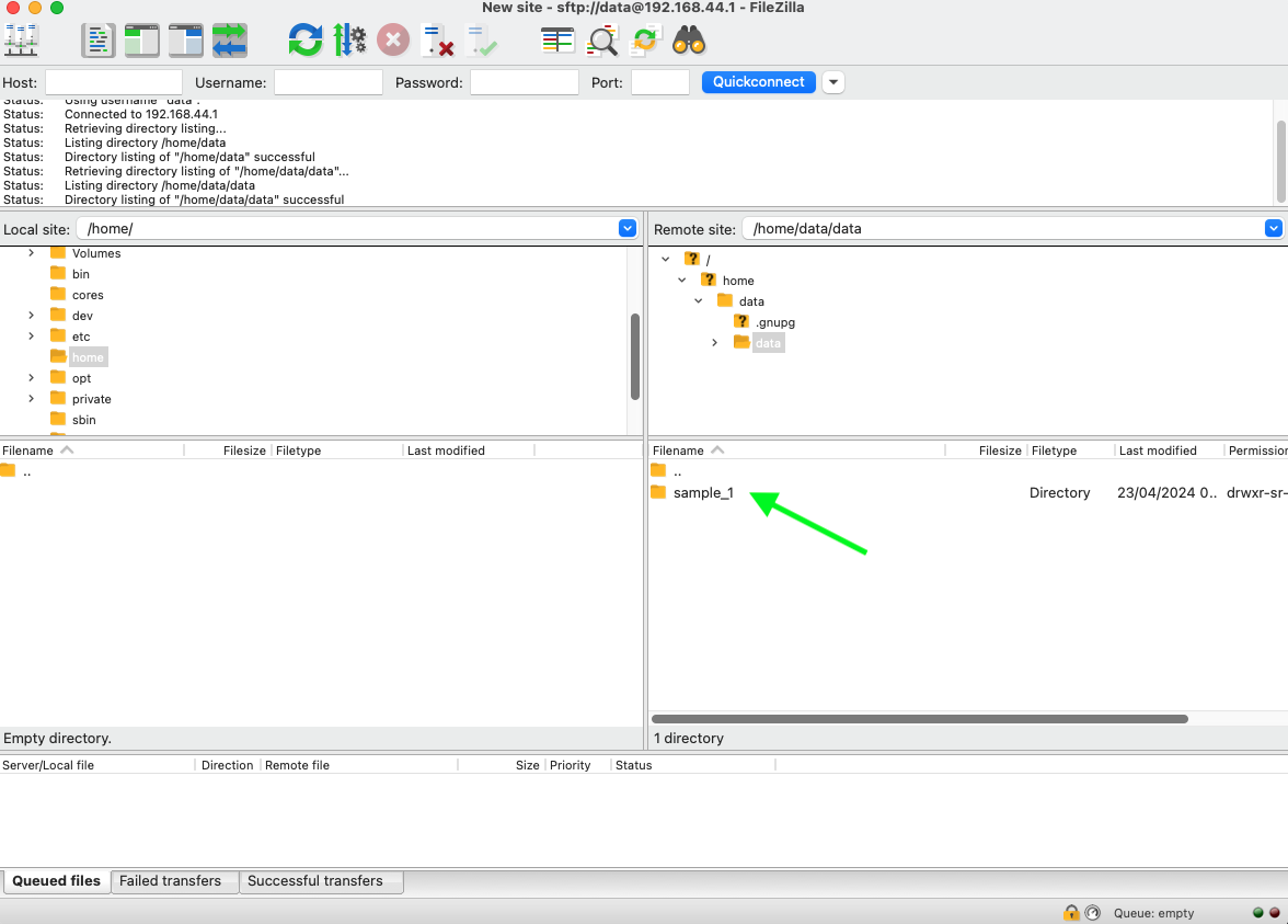 Finding the sequence folder(s)