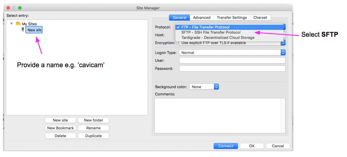 Configure site settings