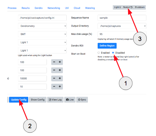 Stopping image capture