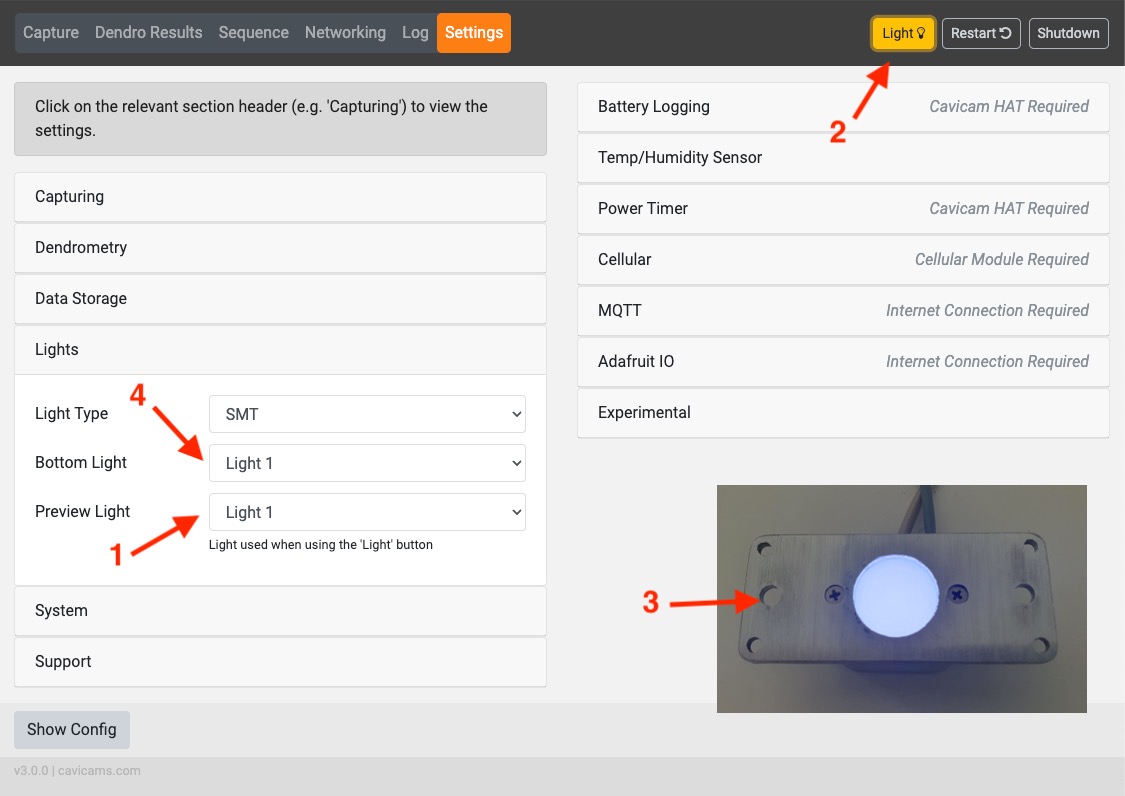 Determining the Bottom/Base light