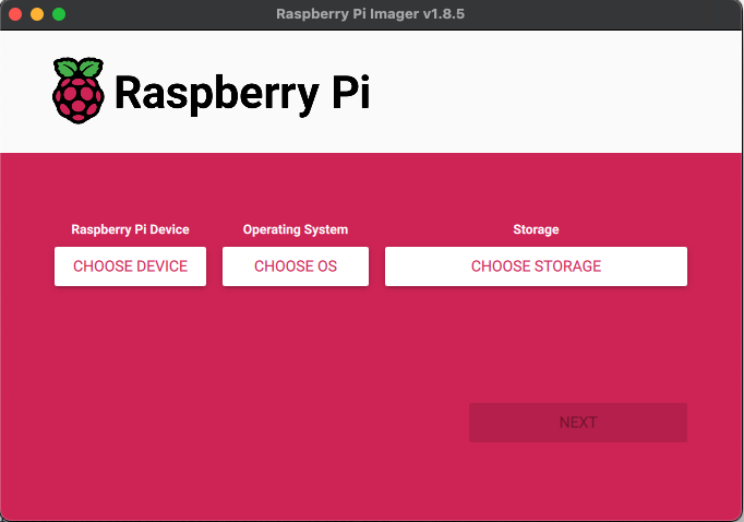 The raspberry pi imager