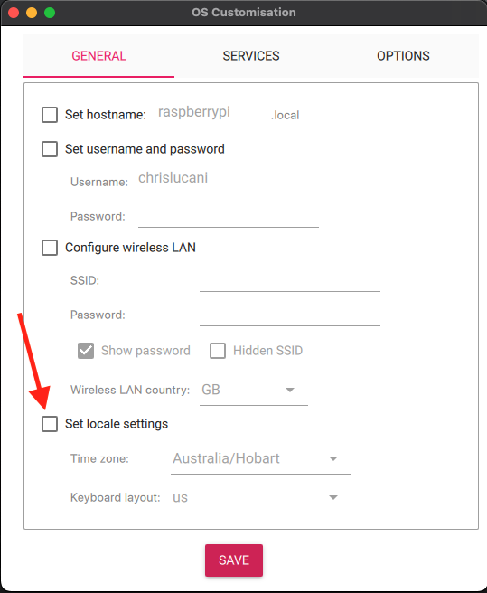 Enable set local settings