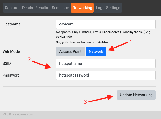 Connecting to hotspot